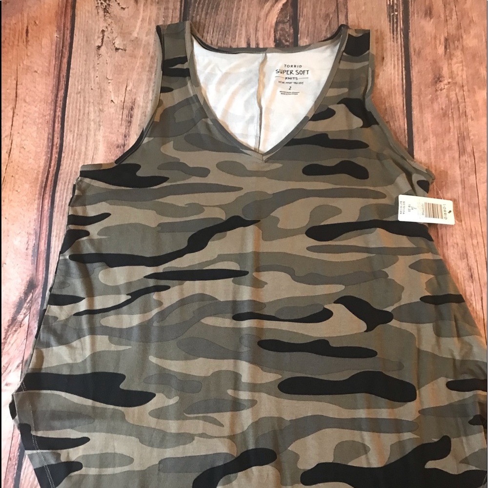 Torrid cammo tank super soft